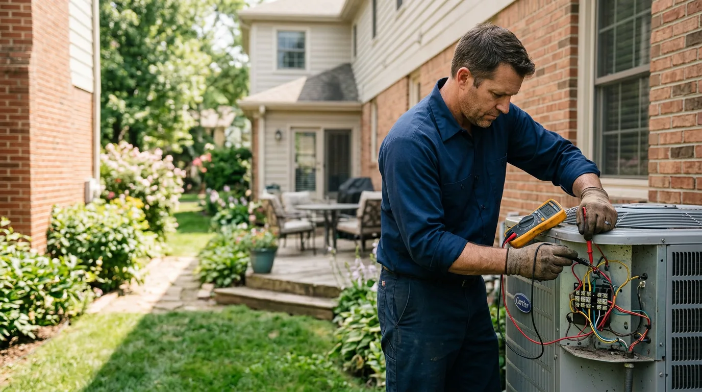 HVAC technician working near Loretto, VA